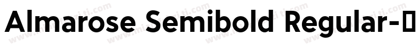 Almarose Semibold Regular字体转换
